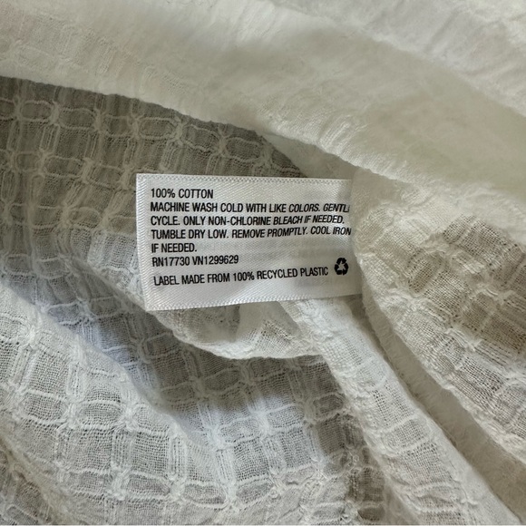 NEW! Knox Rose White Blouse, Button Down, Popover, Cottagecore, Textured, XL - Picture 9 of 11